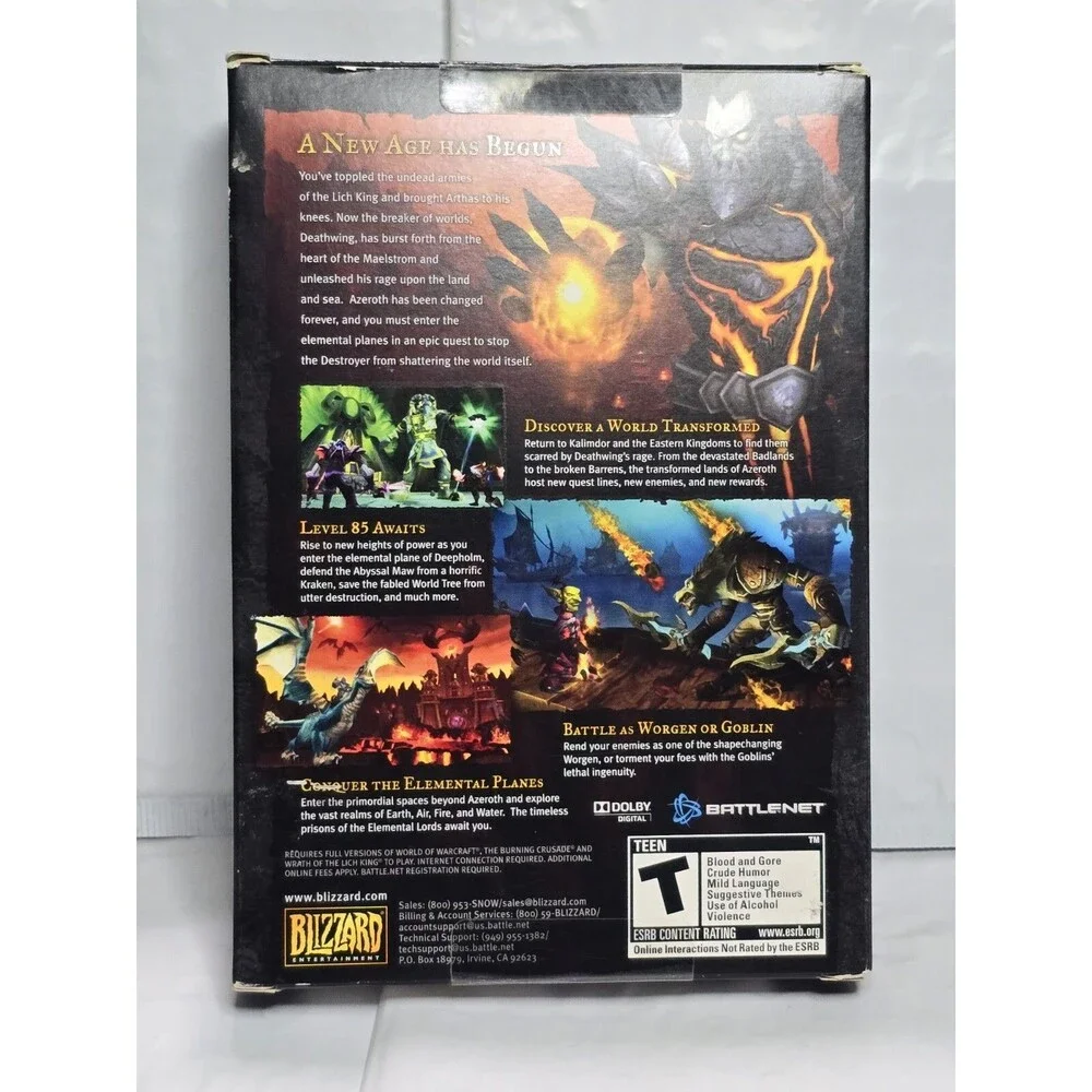 World of Warcraft: Cataclysm Expansion Set (Windows/Mac, 2010)